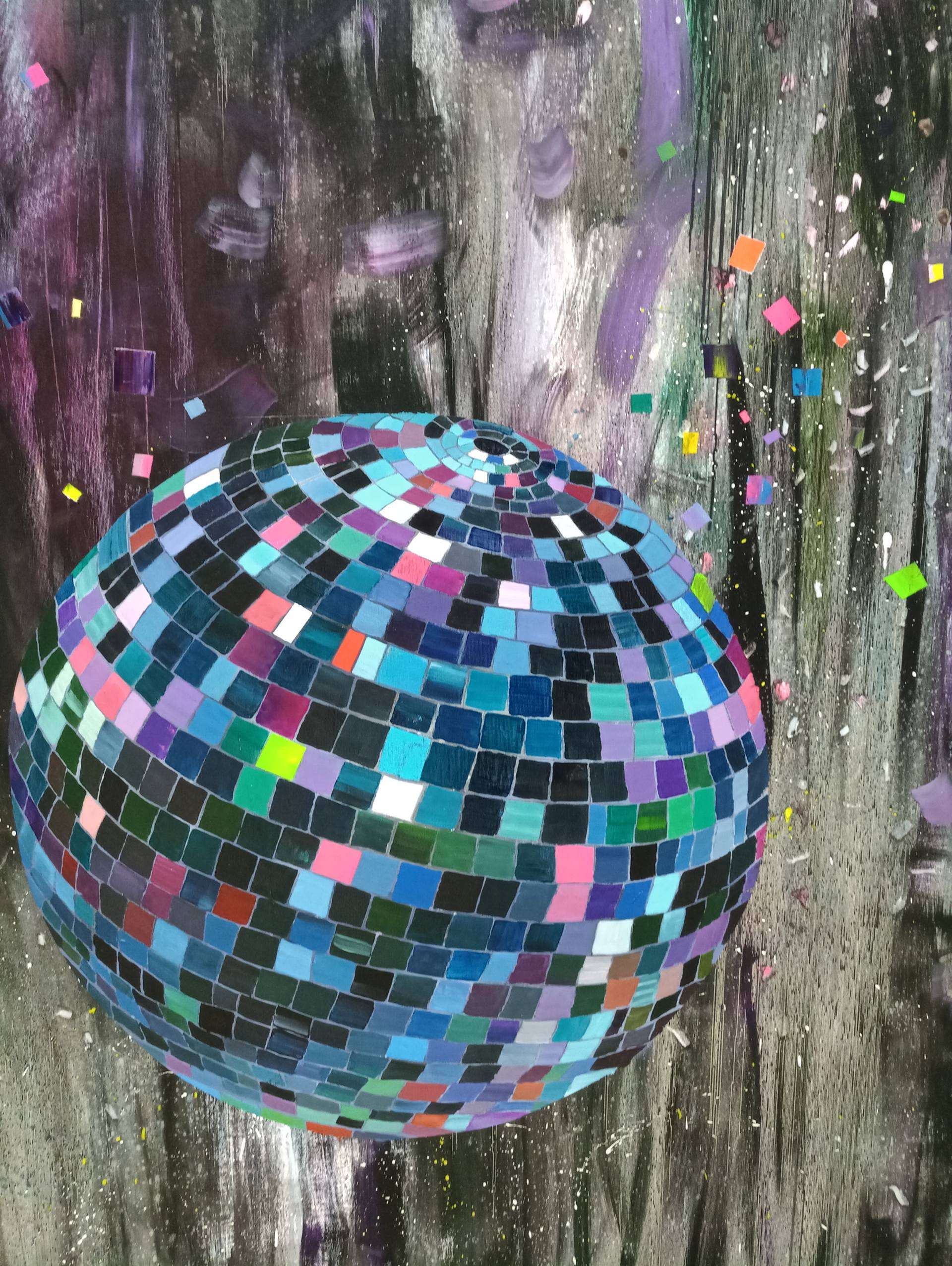 1920x2553 Saatchi Art Disco Ball Painting By Andrada Fesnic - Disco Ball Painting