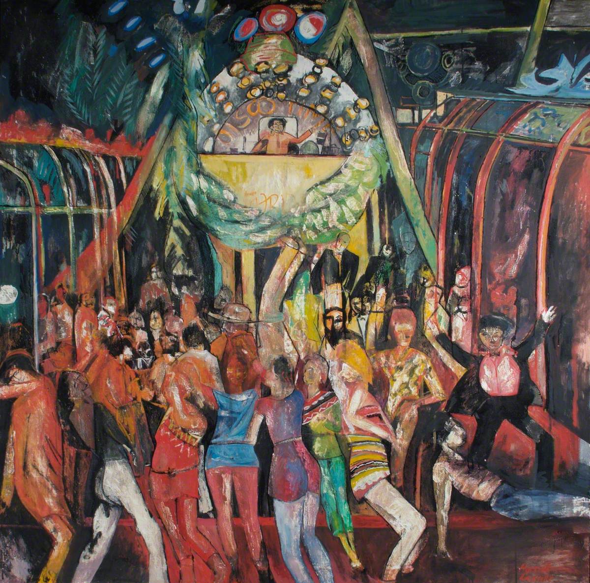 1200x1186 Disco Dancing No.3 Art Uk - Disco Painting
