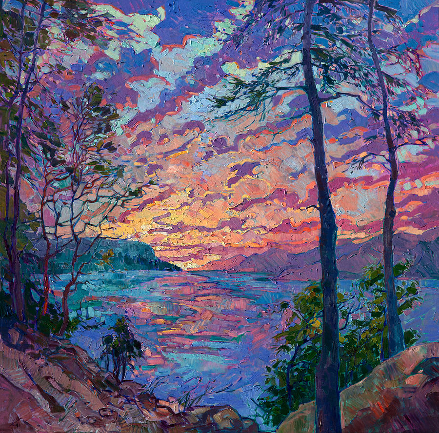 900x888 Discovery Painting By Erin Hanson - Discovery Painting