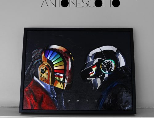 500x383 Discovery Daft Punk Led Painting Antoine Scotto Vancouver - Discovery Painting