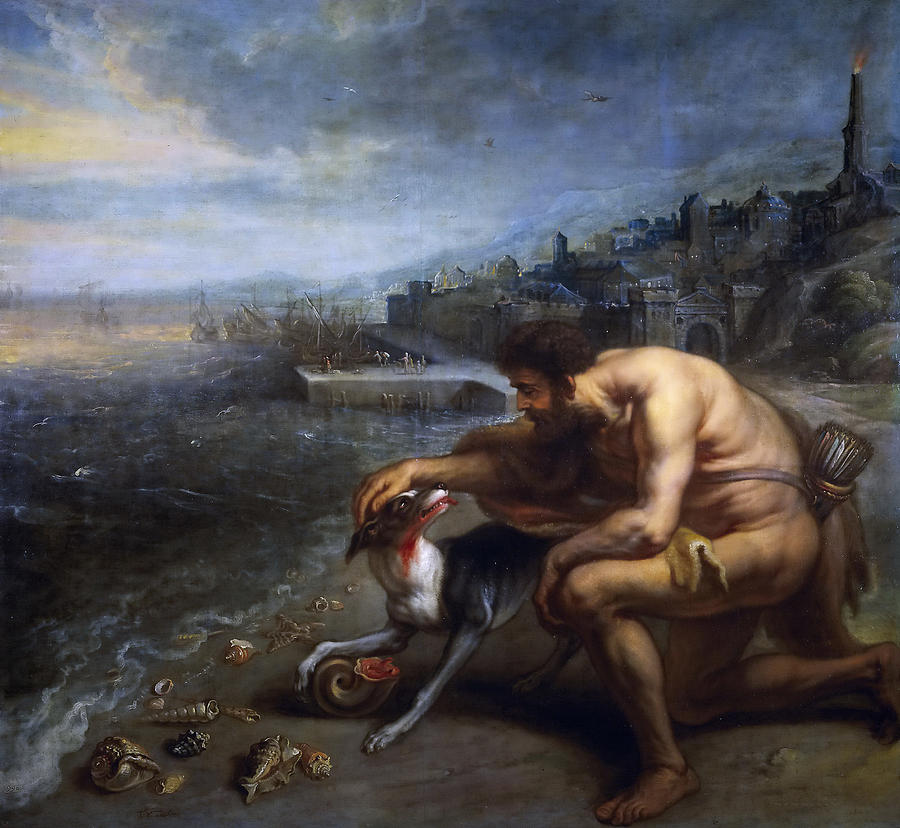 900x828 The Discovery Of The Purple Painting By Theodoor Van Thulden - Discovery Painting