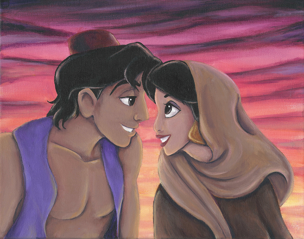 1024x805 Fan Art Mega Chromatic - Disney Aladdin Painting