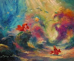 240x200 Disney Princess Images Ariel Painting Wallpaper And Background - Disney Ariel Painting