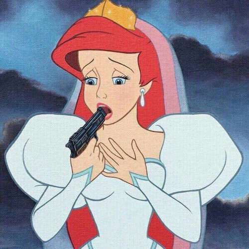 500x500 Image About Disney In Sketches N Painting By Priya Harshal - Disney Ariel Painting