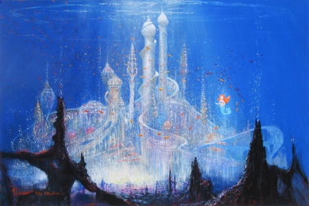 450x300 The Little Mermaid - Disney Ariel Painting