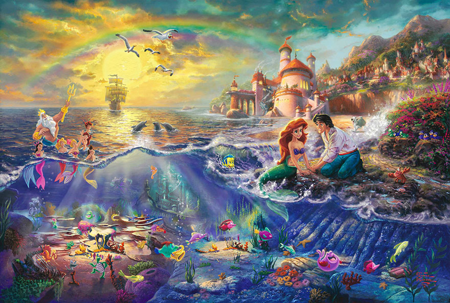 880x594 This Artist's Disney Paintings Look Better Than Disney Movies - Disney Art Painting