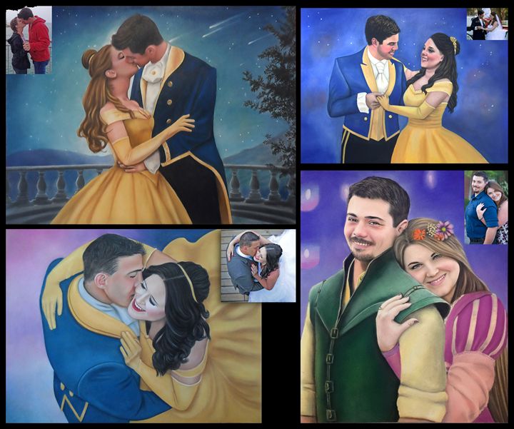 720x601 Disney Art Custom Paintings - Disney Art Painting