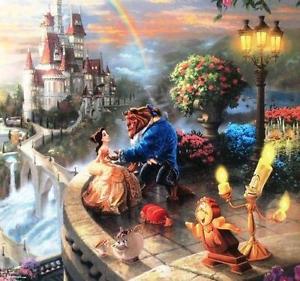 300x281 Disney Beauty And The Beast Ebay - Disney Beauty And The Beast Painting
