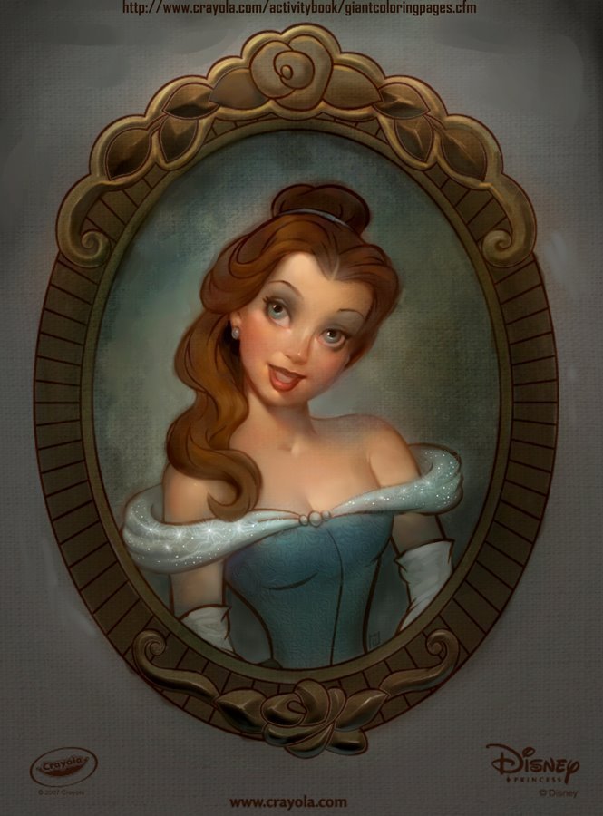 665x900 Belle Painting - Disney Belle Painting