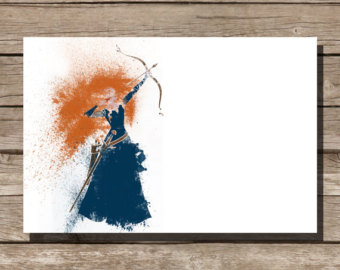 340x270 All 5 Disney Posters Pixar Disney Poster Movie Poster Art - Disney Brave Painting