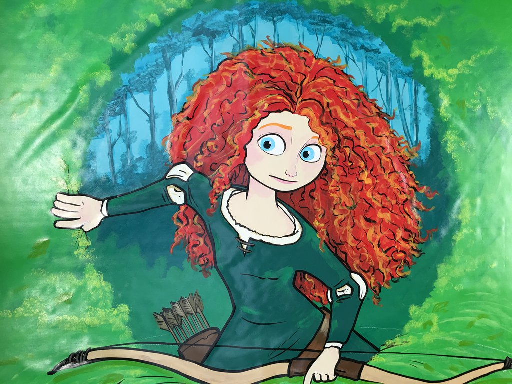 1024x768 Merida Disney's Brave Painting By Waltoon - Disney Brave Painting