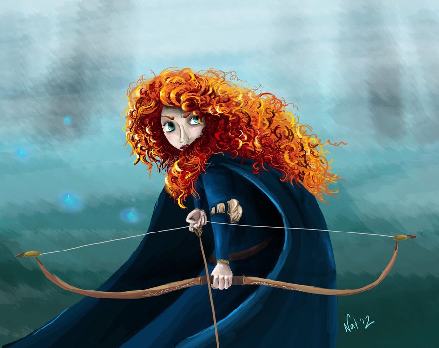 900x714 Merida The Brave By Sugarsop - Disney Brave Painting