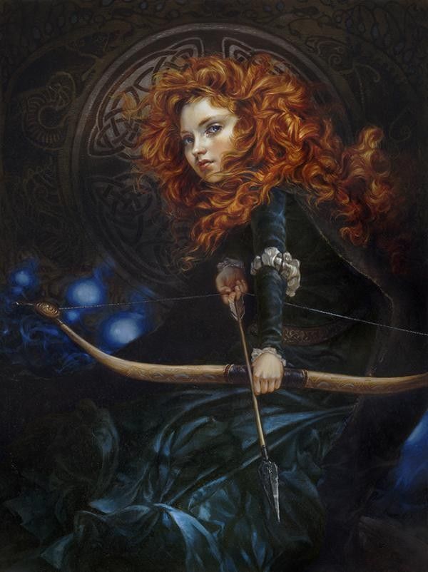 600x802 Painting By Heather Theurer Disney's Brave Art Attacks - Disney Brave Painting