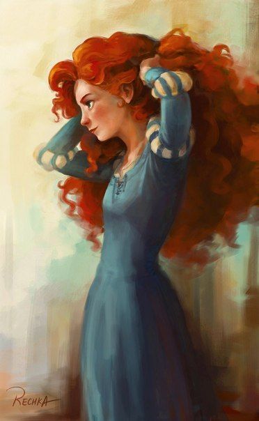 372x604 Brave - Disney Brave Painting