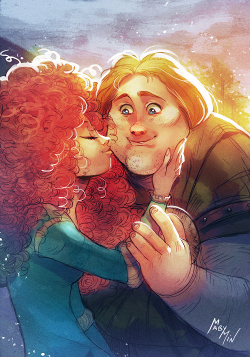500x714 Brave Merida Young Macguffin Tumblr - Disney Brave Painting