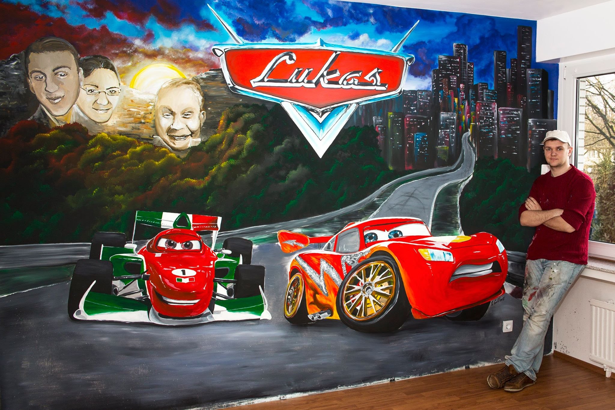 2048x1365 Lightning Mcqueen Amp Francesco Disney Pixar Cars. Speed Painting - Disney Cars Painting