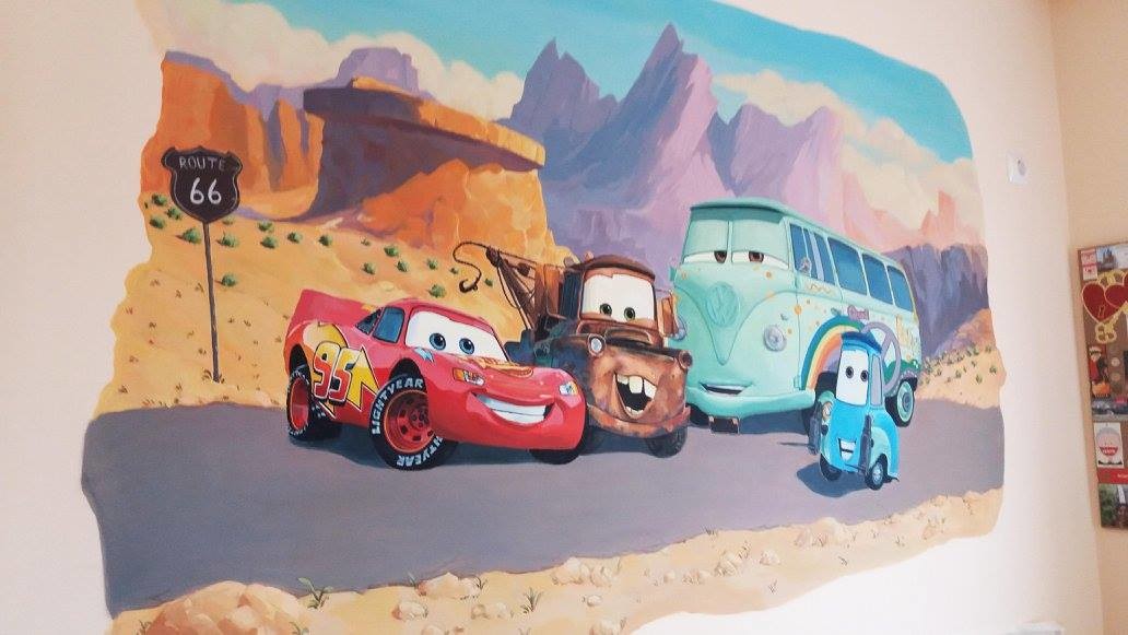 1032x581 Natasa Kourti (Tansa) - Disney Cars Painting