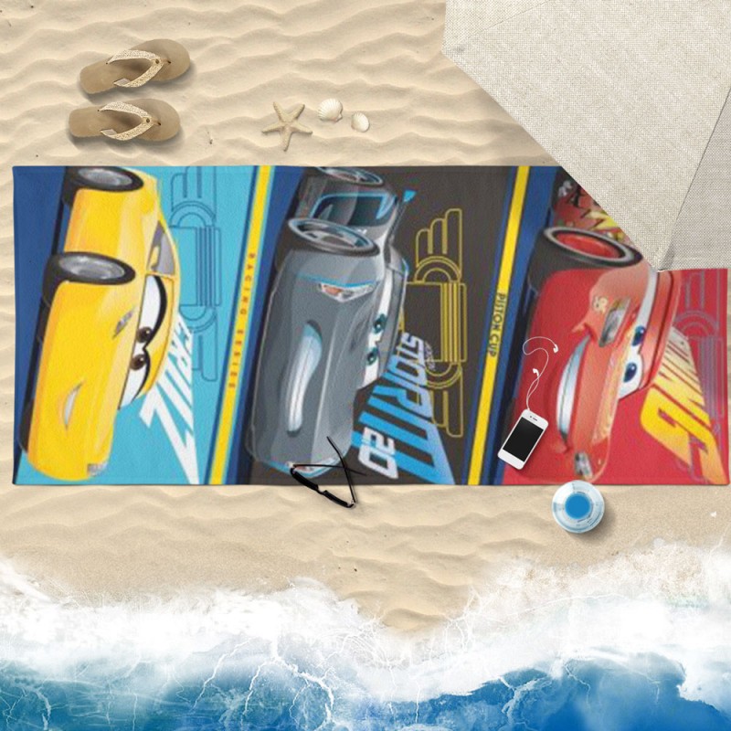 800x800 Disney Cars Beach Towel - Disney Cars Painting