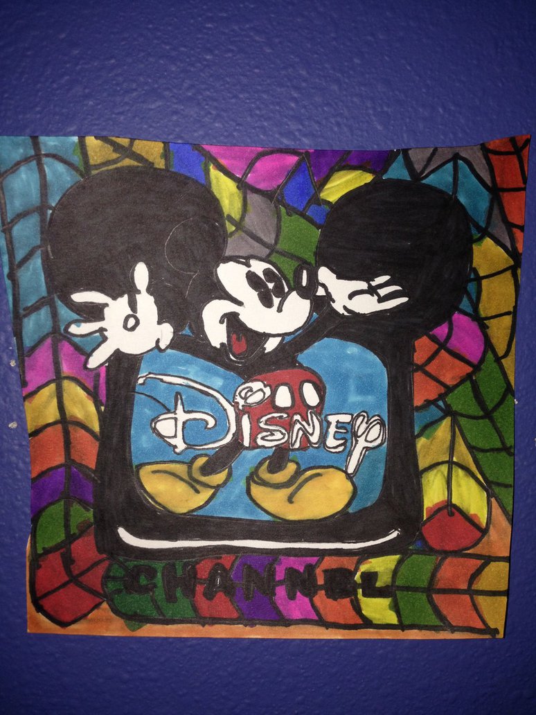 774x1032 Mickey Mouse Disney Channel Logo By Nweezybluestars23 - Disney Channel Painting