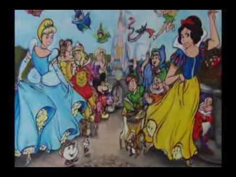 480x360 Disney Characters Painting (Disney Personages Schilderij) - Disney Character Painting