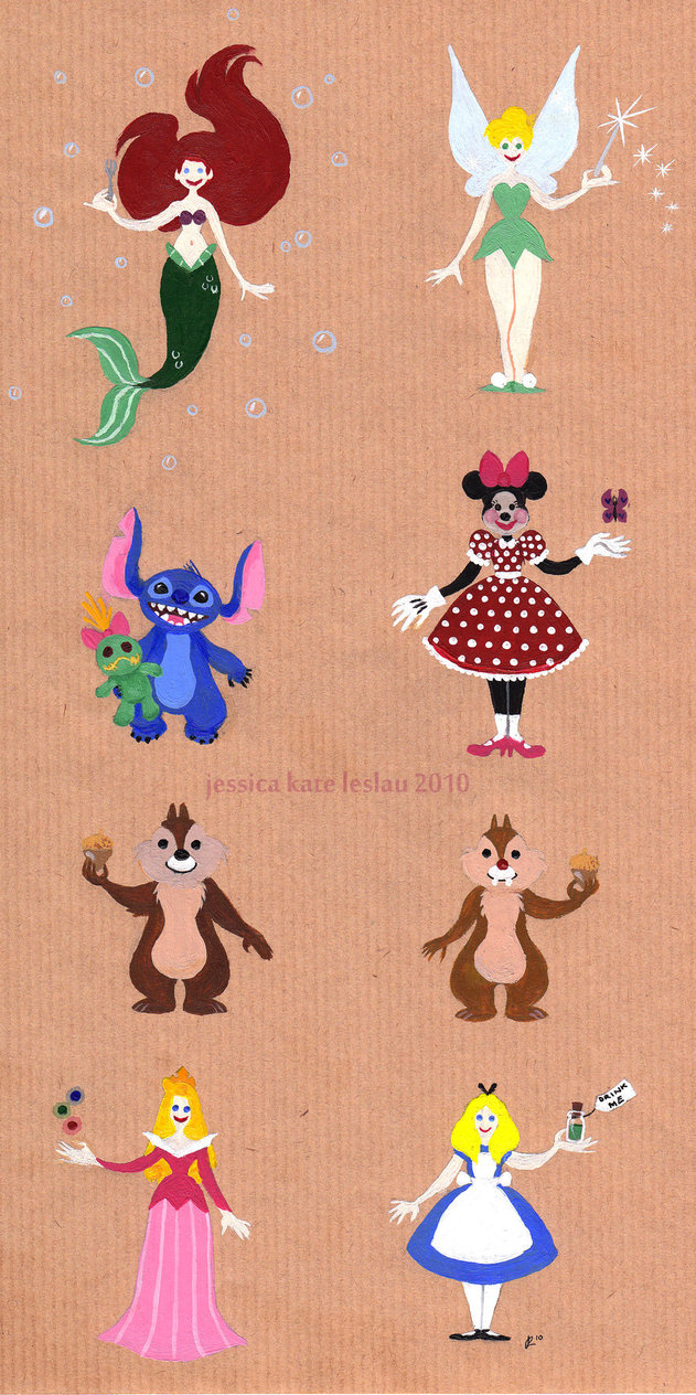 631x1264 Painted Disney Characters 2 By Daiskianimej - Disney Character Painting