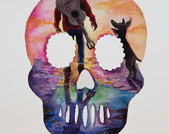 340x270 Custom Watercolor Disney Painting Or Fan Art - Disney Coco Painting