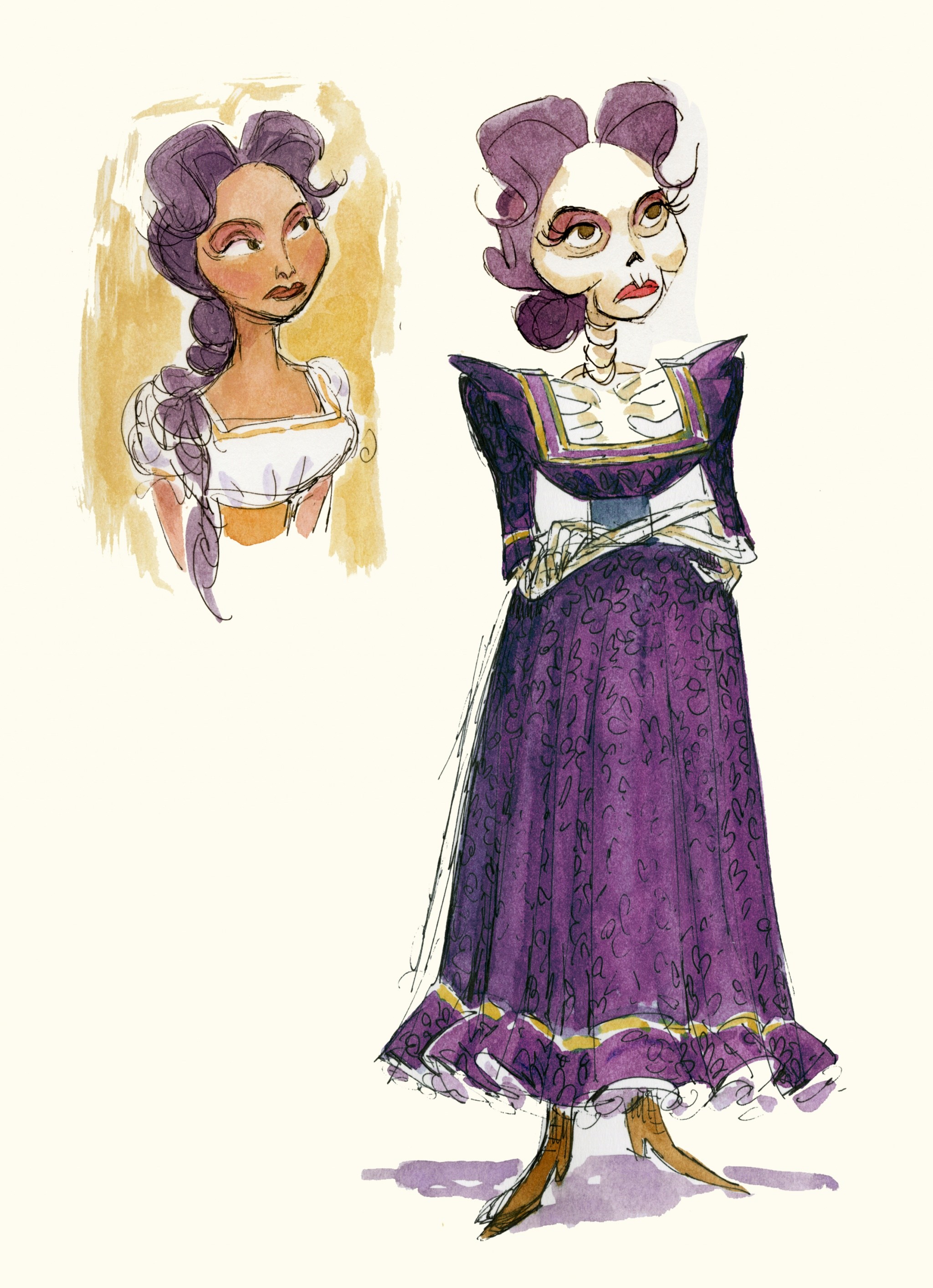 2048x2828 Disney Pixar's Coco Bringing Skeletons To Life - Disney Coco Painting