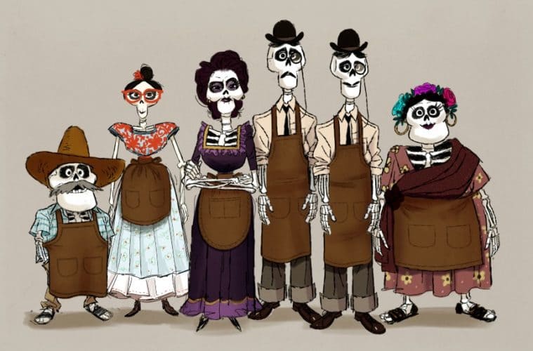 759x500 Disney Pixar's Coco Concept Art + Free Coloring Pages - Disney Coco Painting