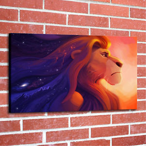 300x300 Free Shipping Disney The Lion King Art Print Oil Painting Canvas - Disney Lion King Painting