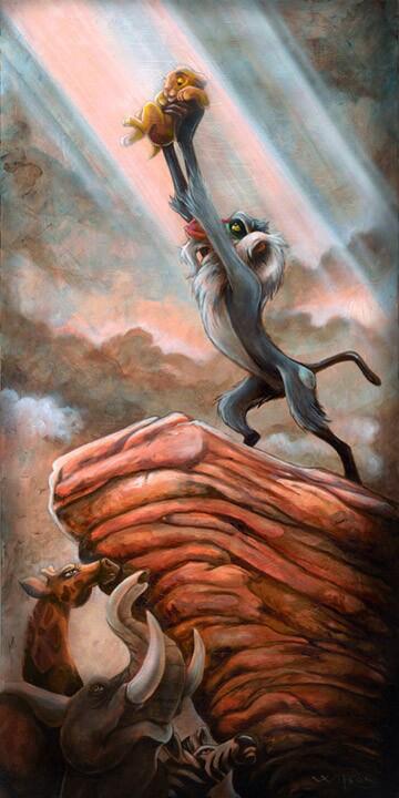360x720 Darren Wilson On Twitter New Painting Release Lion King A King - Disney Lion King Painting