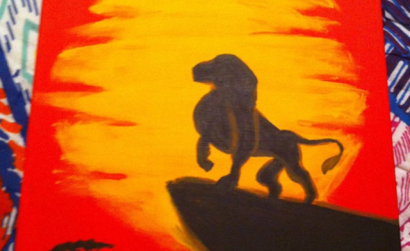 800x491 Cool Lion King Painting Disney Painting For Home - Disney Lion King Painting