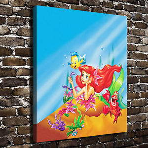 300x300 Disney The Little Mermaid Ariel Hd Canvas Print Painting Home - Disney Little Mermaid Painting