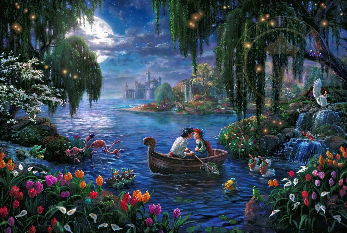 1200x806 Little Mermaid Ii, - Disney Little Mermaid Painting