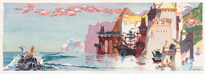 700x254 Little Mermaid Visual Development Art To Make Part Of Your World - Disney Little Mermaid Painting