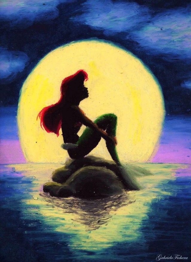 640x877 Pin By Jolynn - Disney Little Mermaid Painting