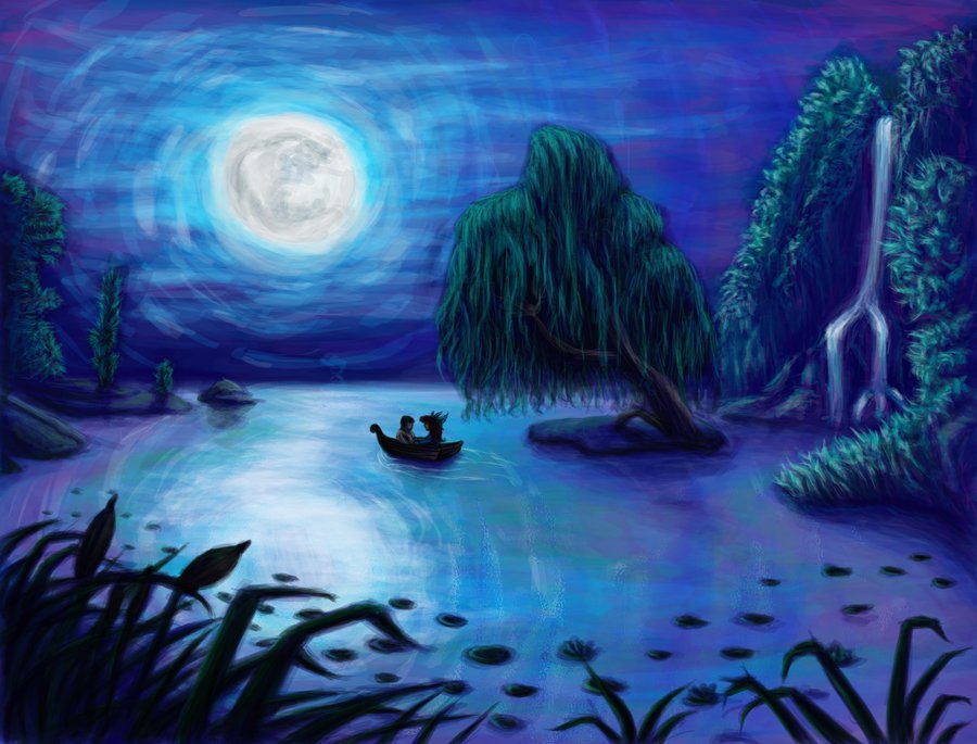 900x685 Disney's The Little Mermaid Kiss The Girl. By Kimberly Castello - Disney Little Mermaid Painting