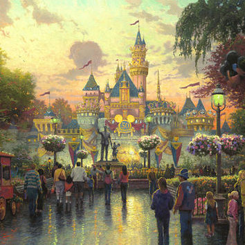 354x354 Shop Disney Paintings Canvas On Wanelo - Disney Oil Painting