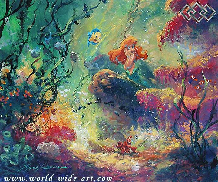 720x600 Disney Magic Little From Animation To Art - Disney Oil Painting