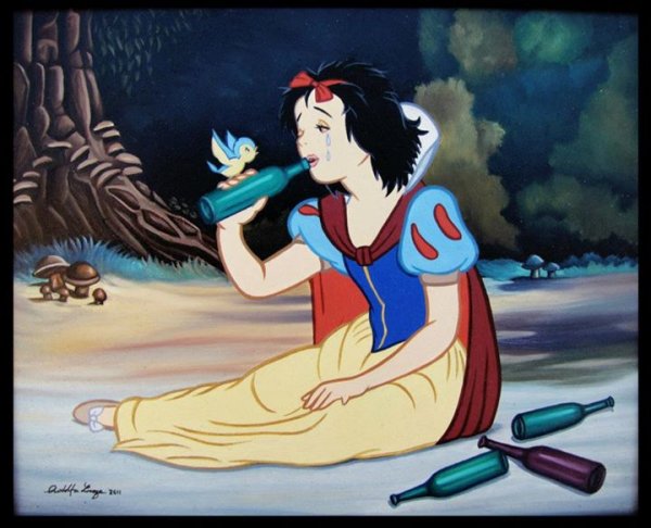 600x486 25 Incredibly Dark Disney Paintings You Can Never Unsee - Disney Painting