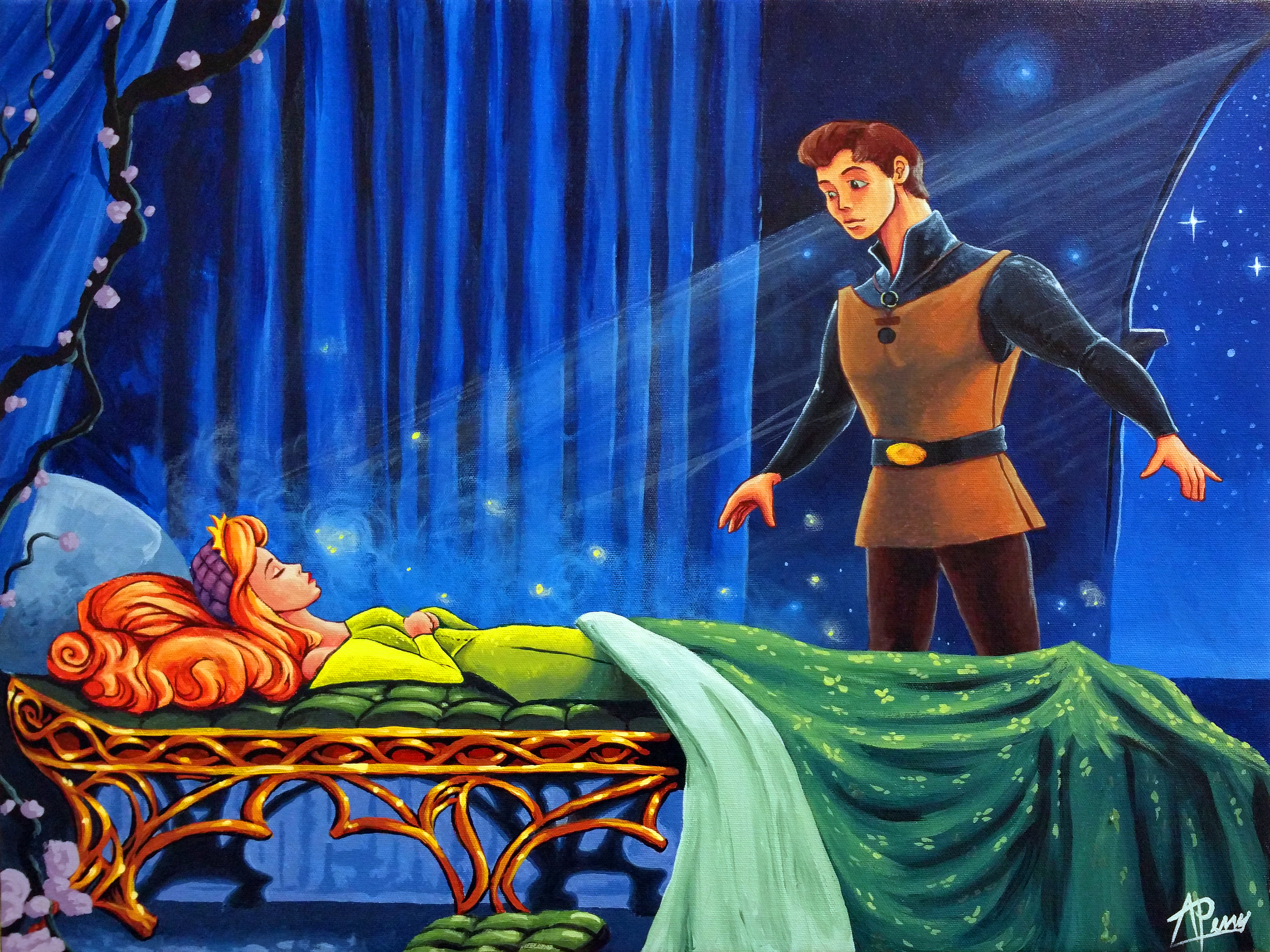 3600x2700 Disney Princess Painting Commissions Perry Art And Design - Disney Painting