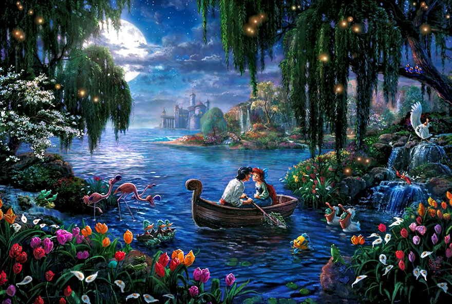 880x592 This Artist's Disney Paintings Look Better Than Disney Movies - Disney Painting