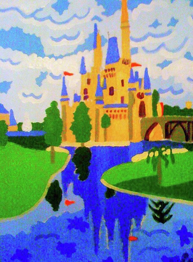 662x900 Walt Disney World Painting By Pedro Domingo - Disney Painting