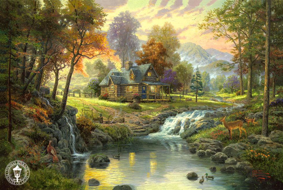 980x658 Disney Paintings Thomas Kinkade (8) - Disney Painting