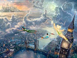 300x225 Sj1896 Tinkerbell And Peter Pan Disney Painting Art - Disney Painting