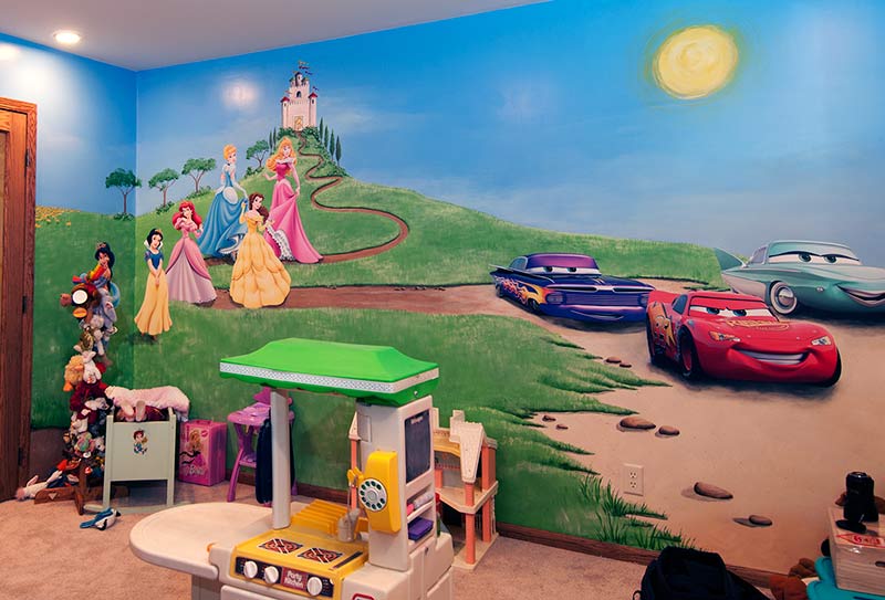 800x543 Disney Wall Paint Modern Decor 958277 Reech Info Regarding 19 - Disney Painting For Kids