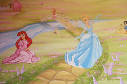 434x289 Childrens Wall Murals Childrens Murals Essexchildrens Wall - Disney Painting For Kids