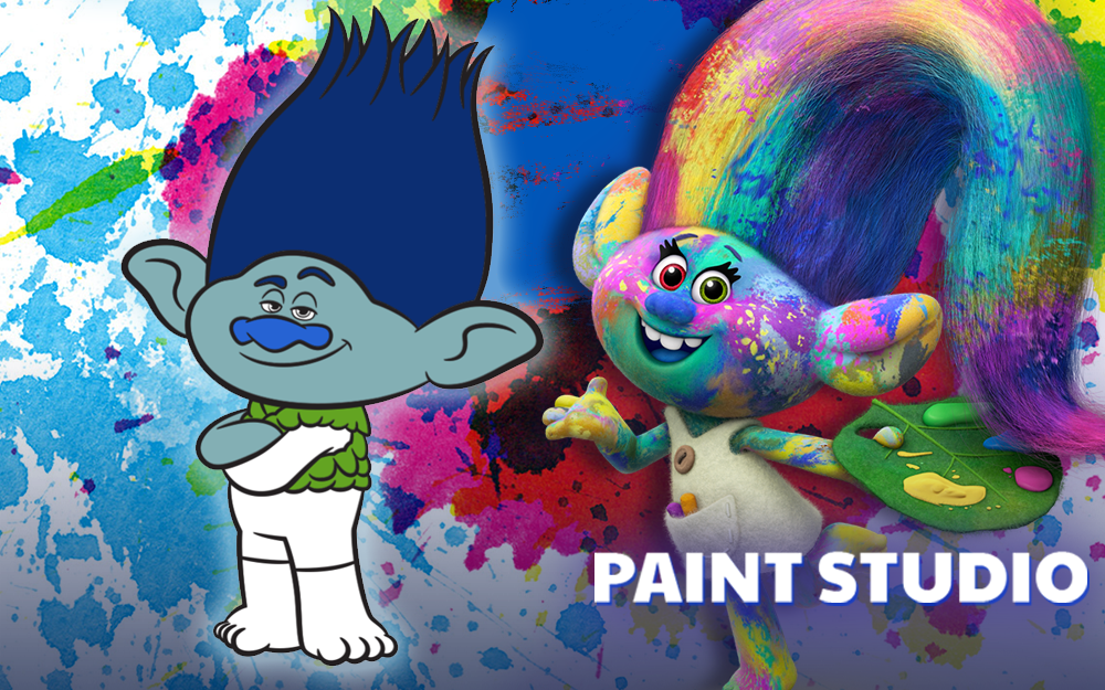 1000x625 Play Trolls - Disney Painting Online