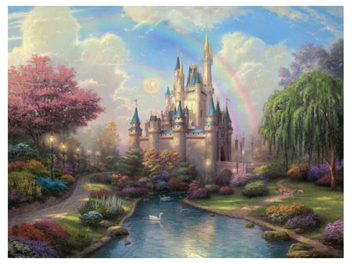 720x540 Thomas Kinkade - Disney Painting Online