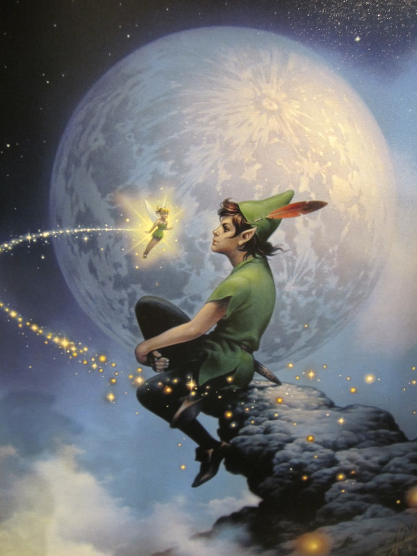 600x800 Image About Love In Disney Amp Magic By - Disney Peter Pan Painting