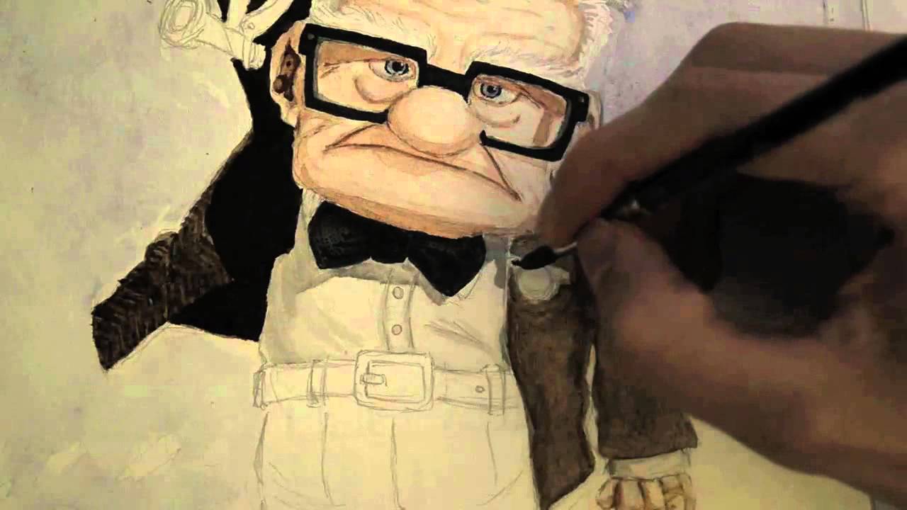1280x720 Speed Painting - Disney Pixar Up Painting